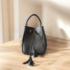 NEW Italian Handmade Leather Bags For Woman || Elegant Leather Bucket Bag